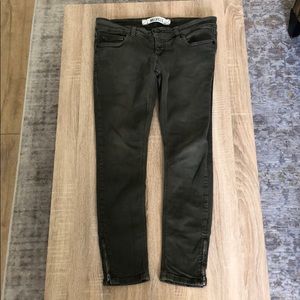 Brandy Melville Olive Green Jeans